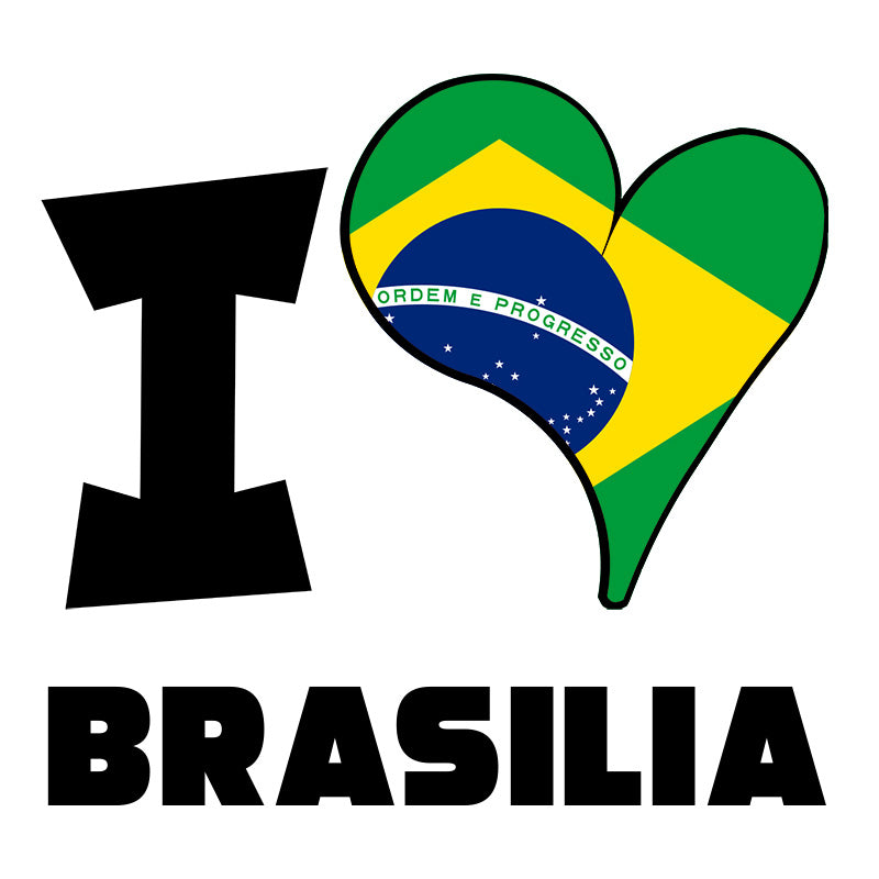 Unisex t-shirt - I Love Brasilia Flag