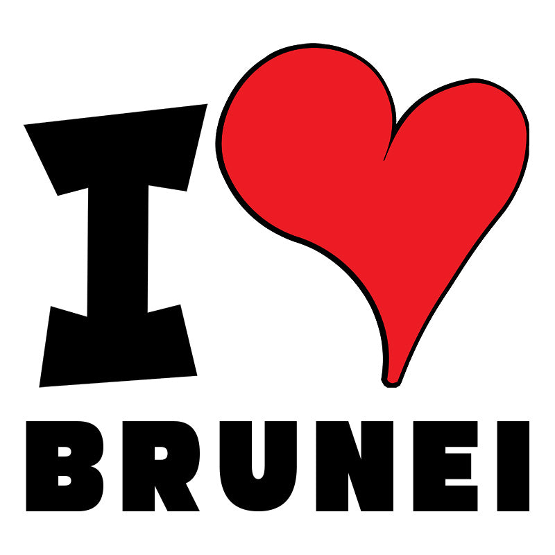 Unisex Sweatshirt - I Love Brunei Red