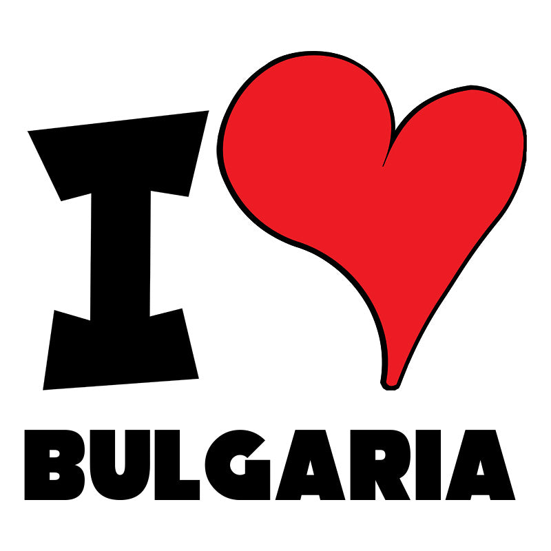 Unisex t-shirt - I Love Bulgaria Red