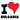 Unisex t-shirt - "I Love Bulgaria" Heart Design
