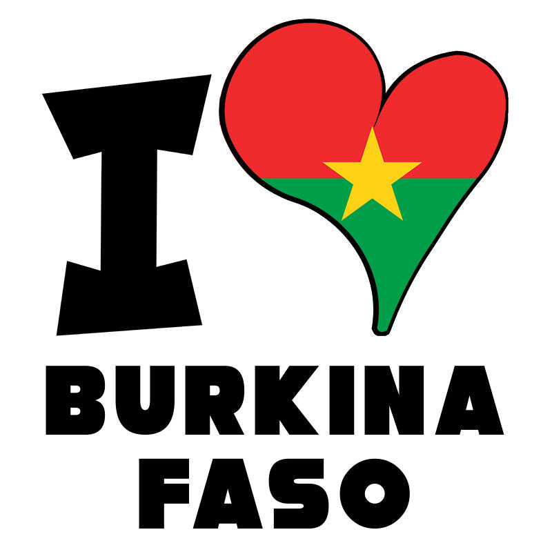 Unisex t-shirt - I Love Burkina Faso Flag