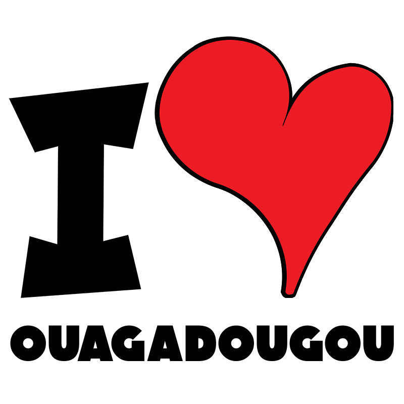 Unisex t-shirt - I Love Ouagadougou Red