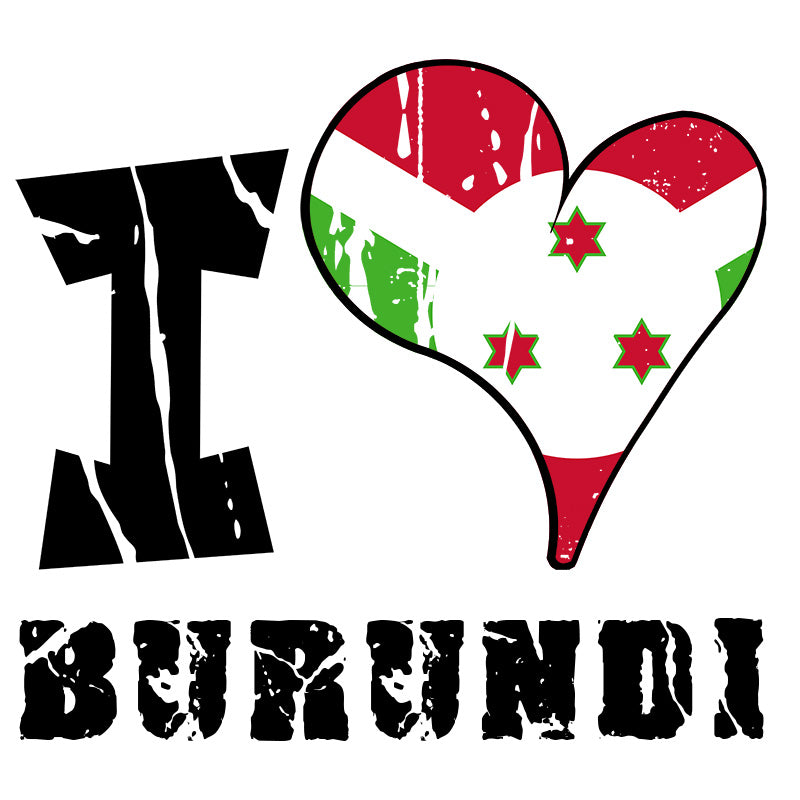 Unisex Hoodie - I Love Burundi