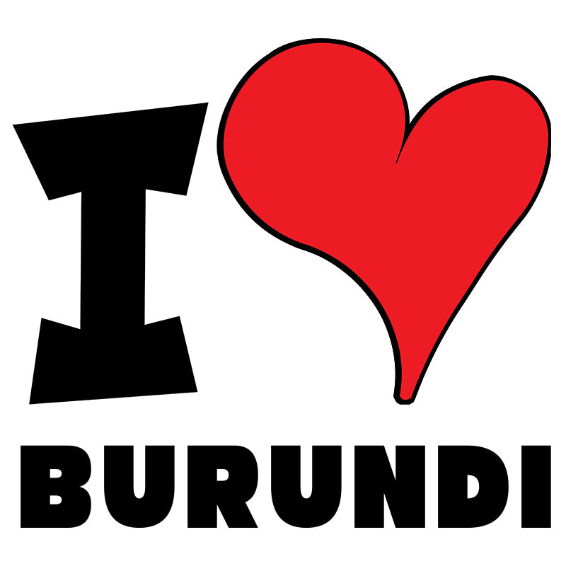 Unisex t-shirt - I Love Burundi Red