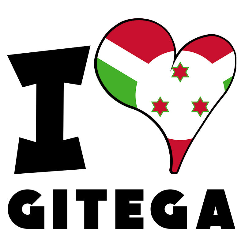 Unisex Hoodie - I Love Gitega Flag