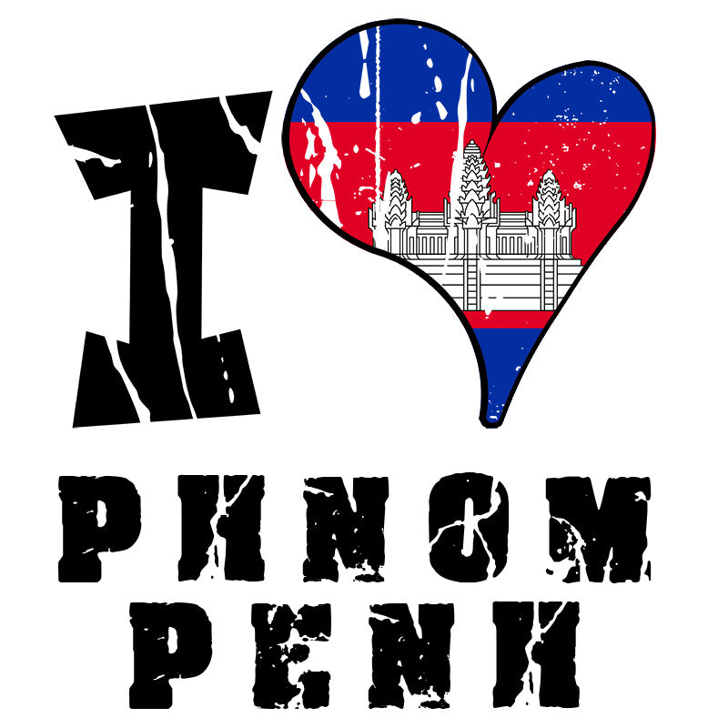 Unisex Hoodie - I Love Phnom Penh