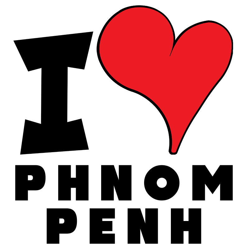 Unisex Hoodie - I Love Phnom Penh Red