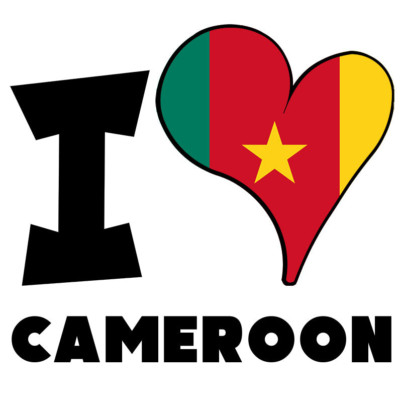 Unisex Hoodie - I Love Cameroon Flag