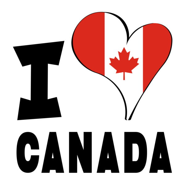 Unisex t-shirt - I Love Canada Flag