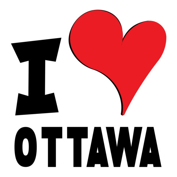 Unisex Hoodie - I Love Ottawa Red