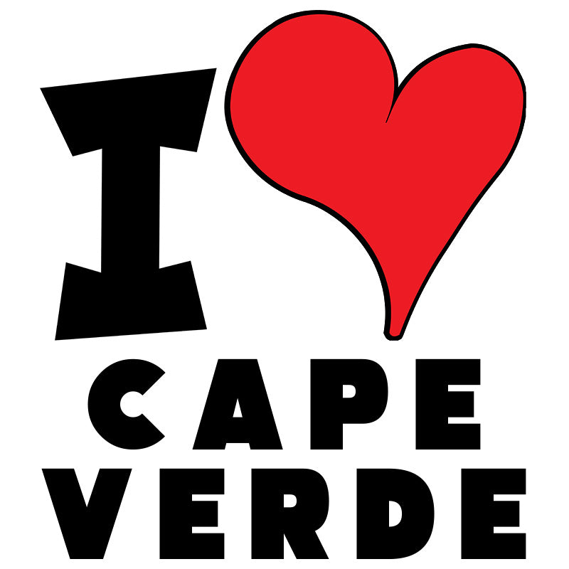 Unisex Hoodie - I Love Cape Verde Red