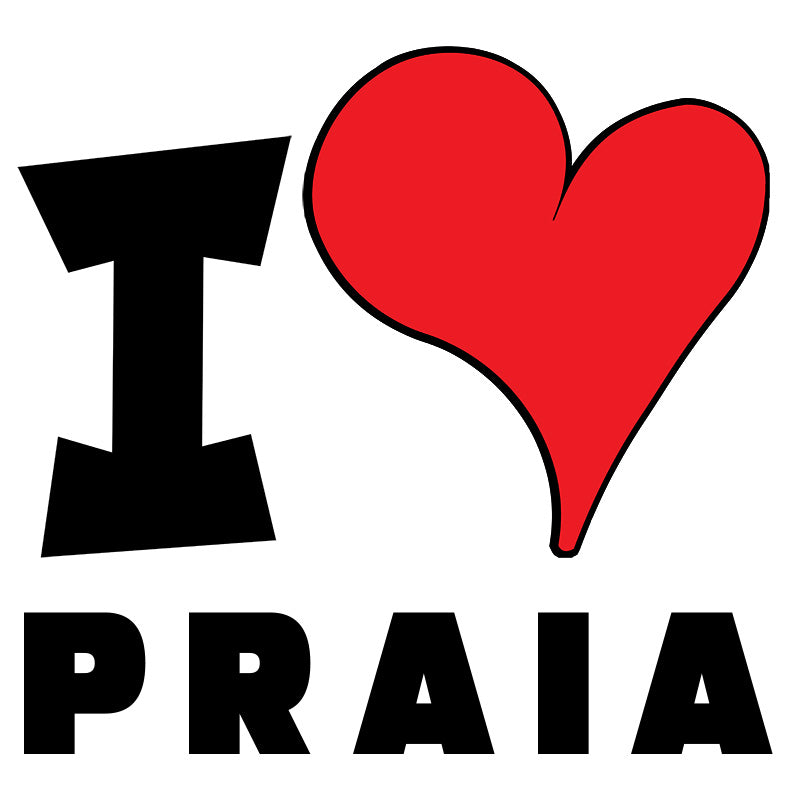 Unisex Sweatshirt - I Love Praia Red