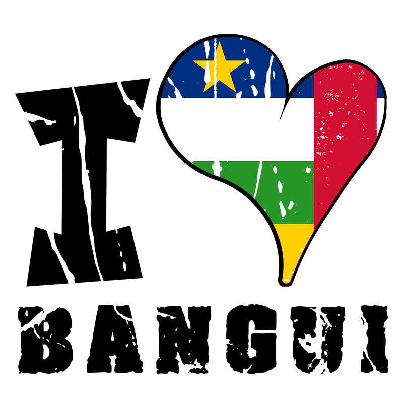 Unisex Hoodie - I Love Bangui