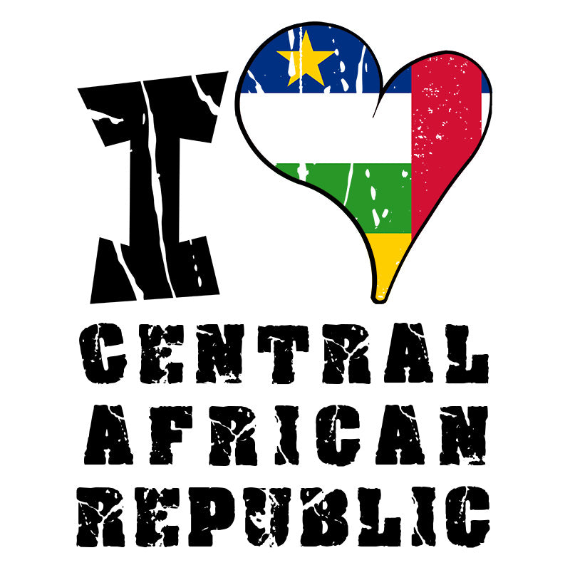 Unisex Hoodie - I Love Central African Republic