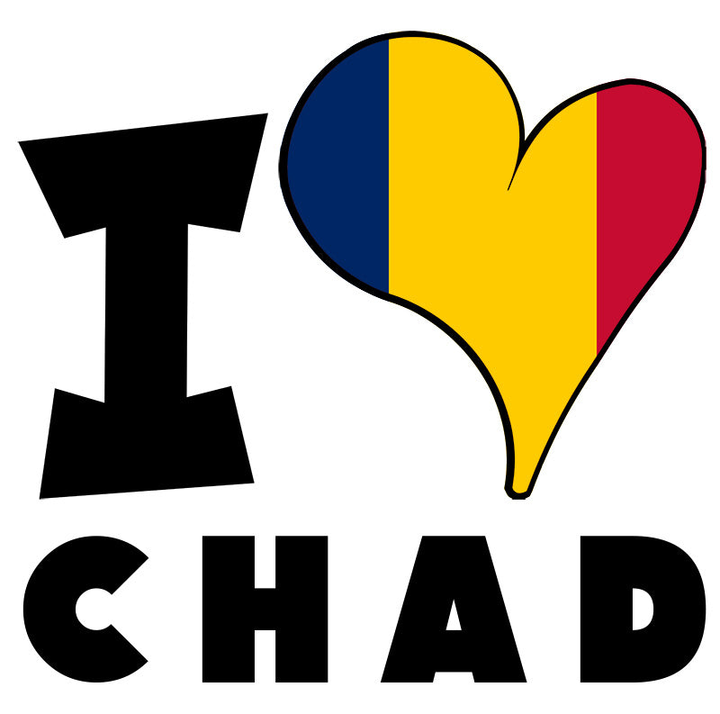 Unisex t-shirt - I Love Chad Flag