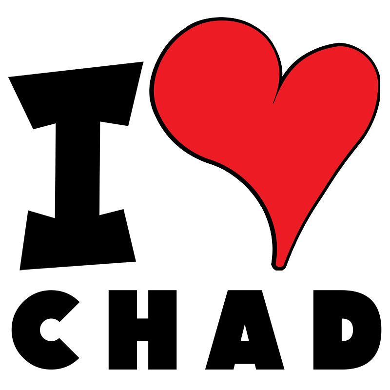 Unisex Sweatshirt - I Love Chad Red