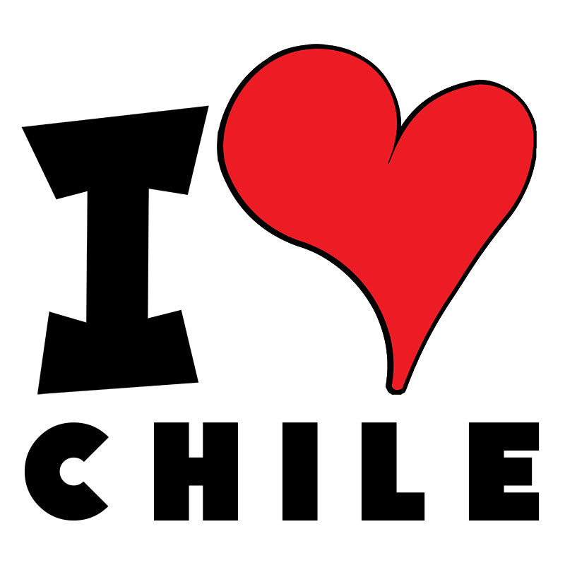 Unisex Hoodie - I Love Chile Red