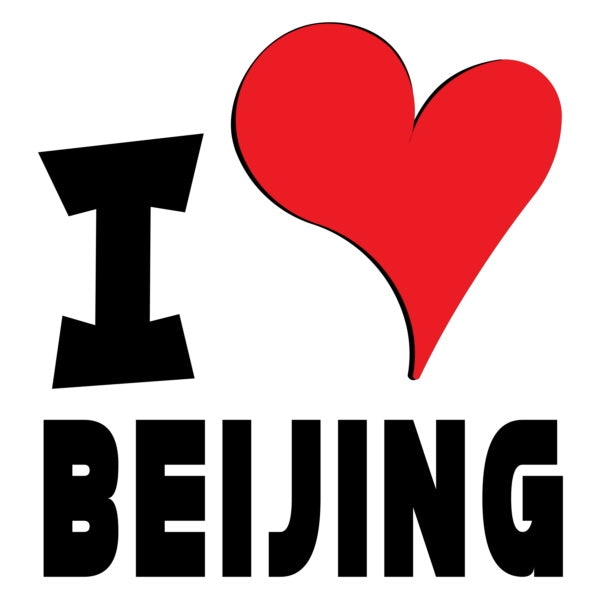 Unisex Hoodie - I Love Beijing Red