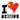 Unisex t-shirt - "I Love Beijing" with scratchy flag