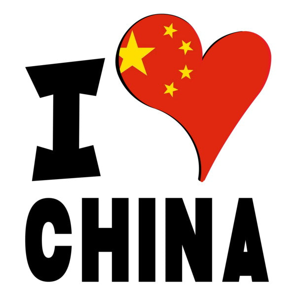 Unisex t-shirt - I Love China Flag