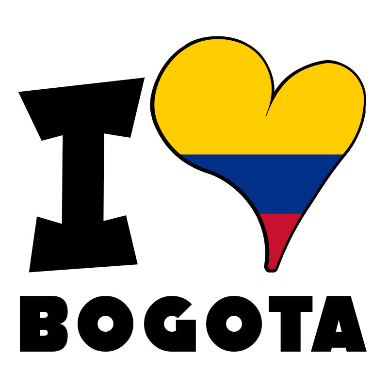 Unisex Hoodie - I Love Bogotá Flag