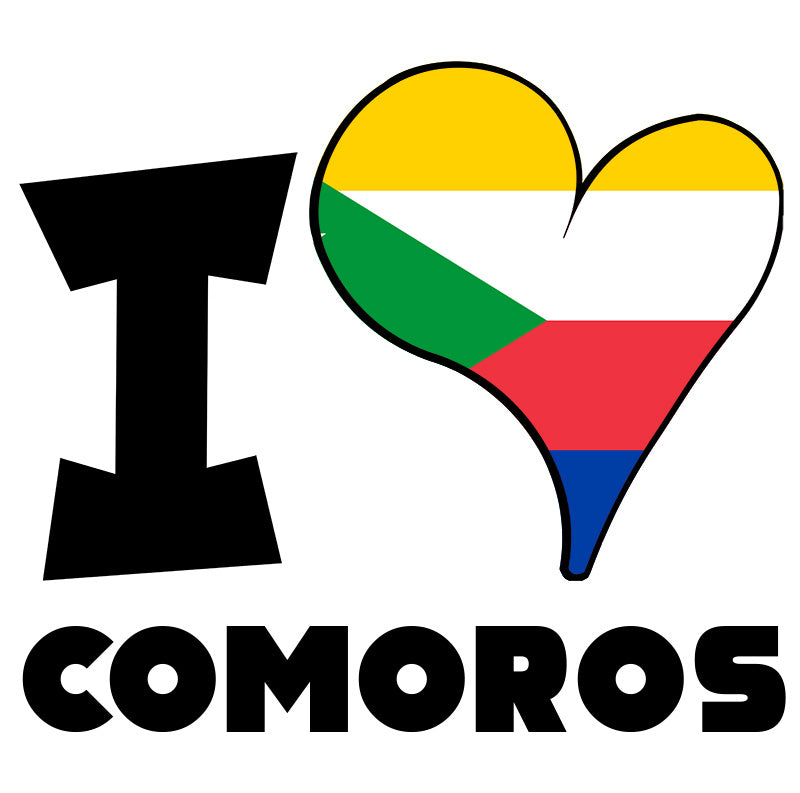 Unisex t-shirt - I Love Comoros Flag