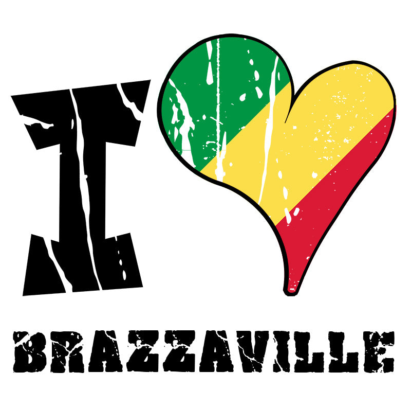 Unisex Hoodie - I Love Brazzaville