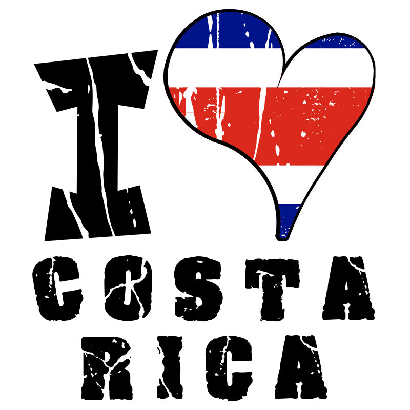 Unisex Hoodie - I Love Costa Rica