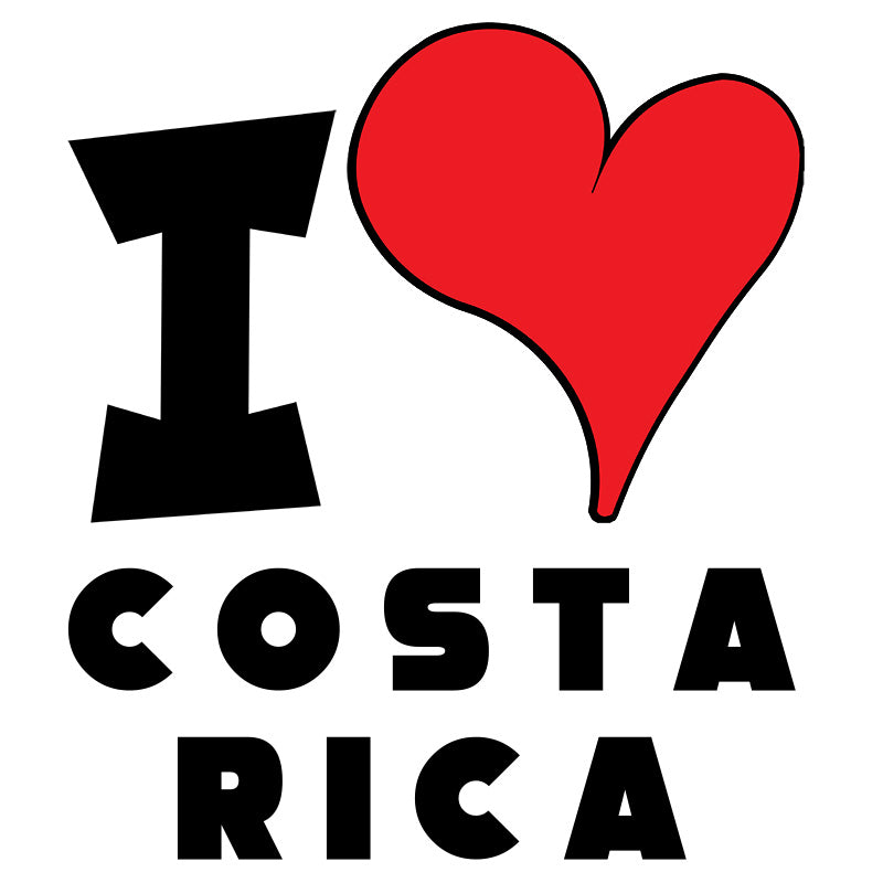 Unisex t-shirt - I Love Costa Rica Red