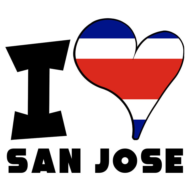 Unisex Sweatshirt - I Love San José Flag