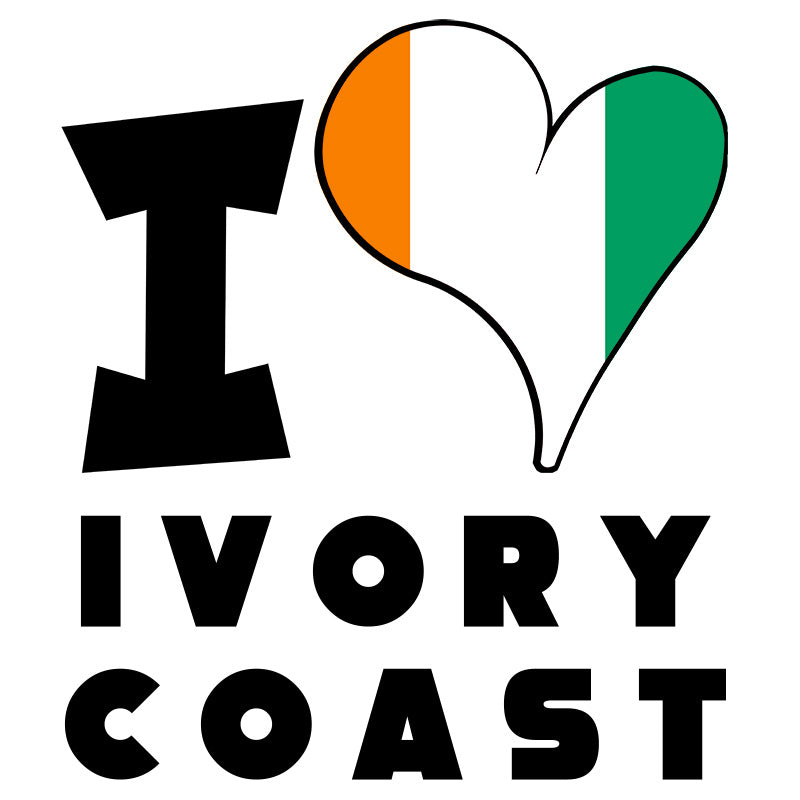 Unisex t-shirt - I Love Ivory Coast Flag