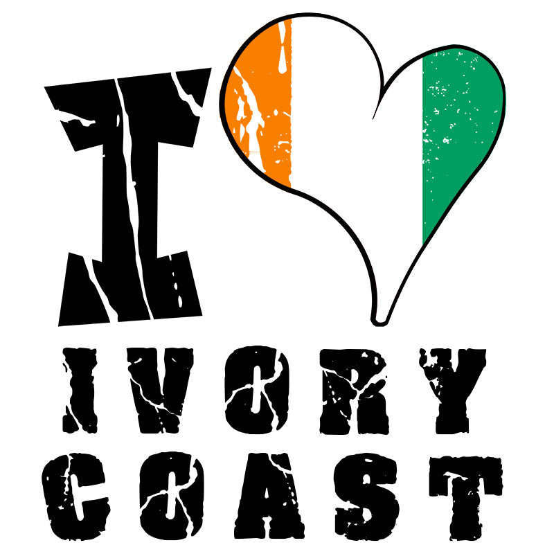 Unisex t-shirt - I Love Ivory Coast