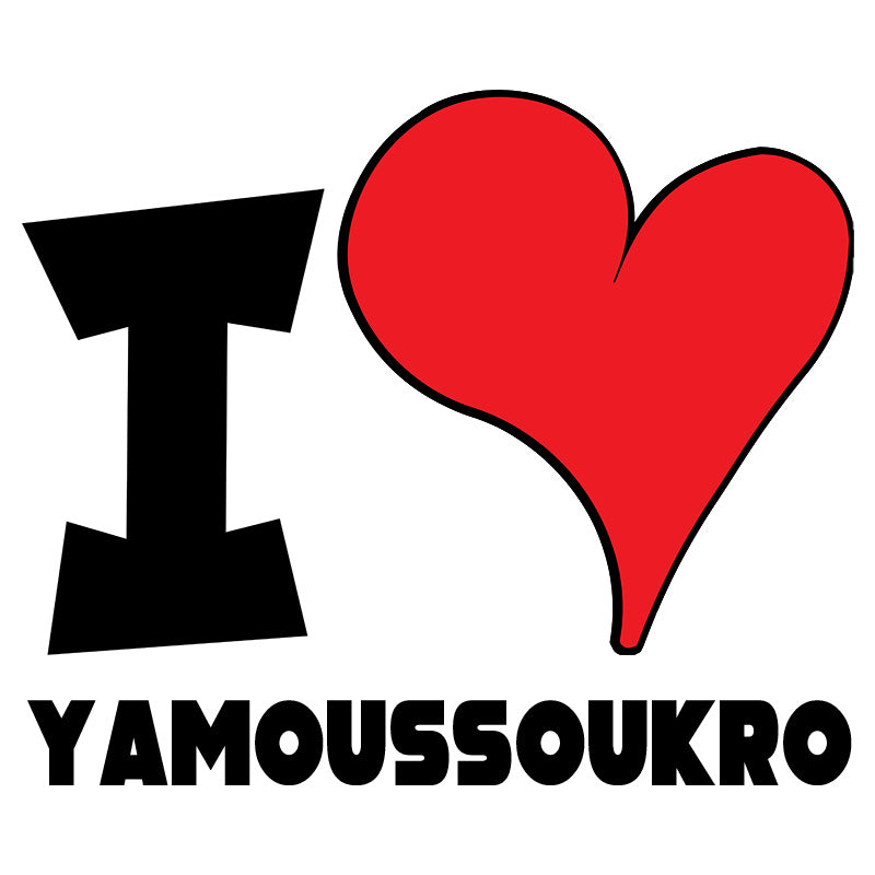 Unisex Hoodie - I Love Yamoussoukro Red