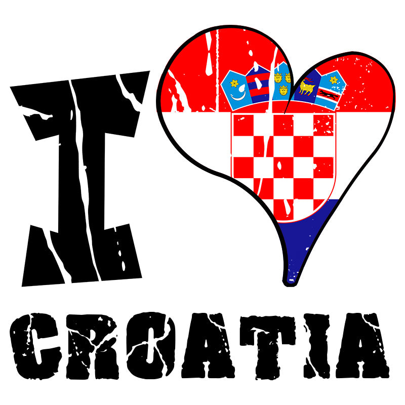 Unisex Hoodie - I Love Croatia