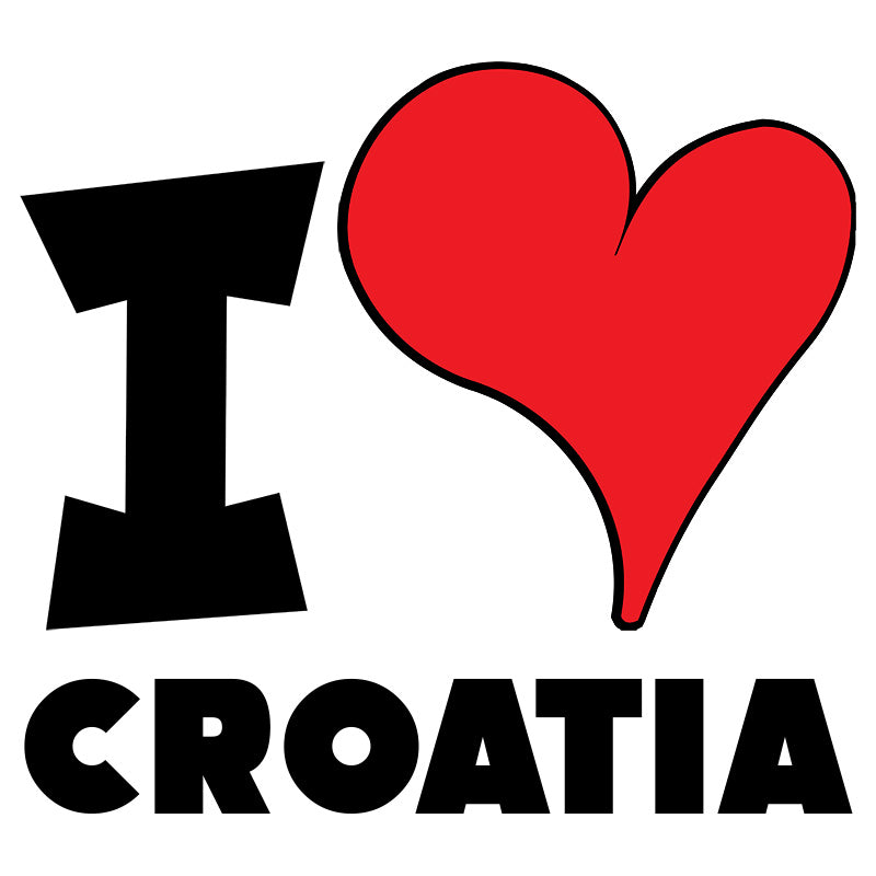 Unisex t-shirt - I Love Croatia Red