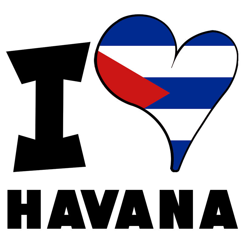 Unisex Hoodie - I Love Havana Flag