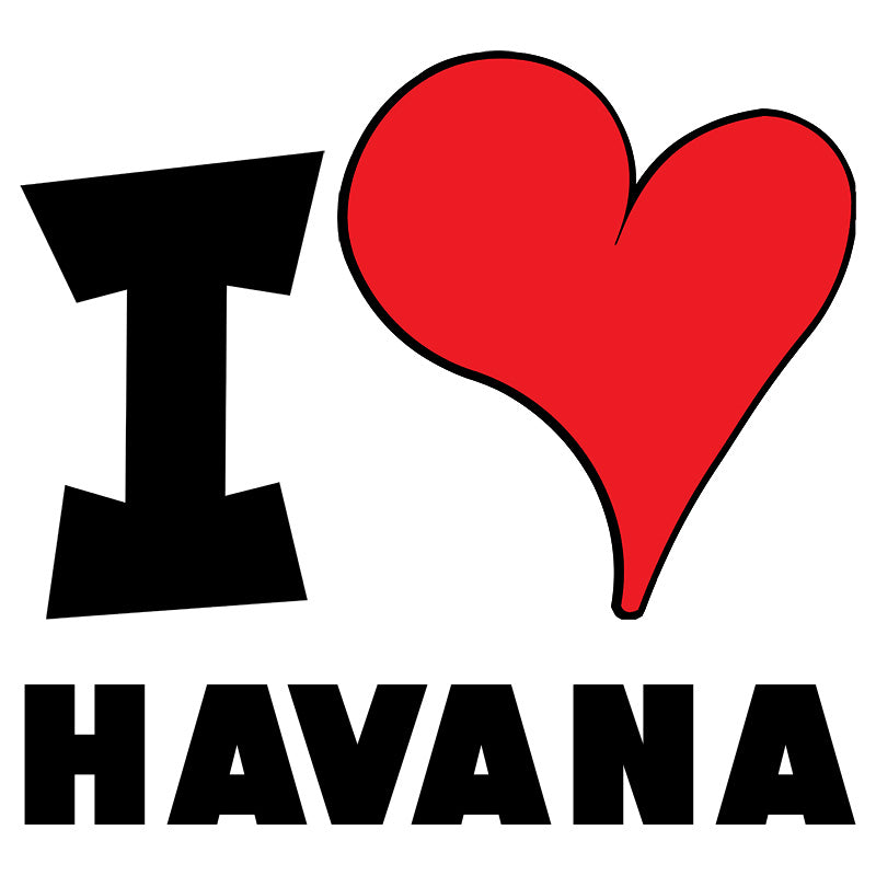 Unisex Hoodie - I Love Havana Red