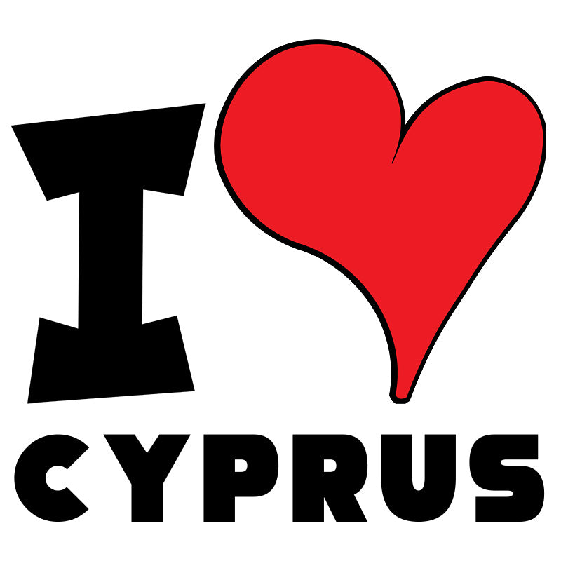 Unisex t-shirt - I Love Cyprus Red