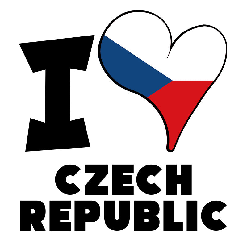 Unisex t-shirt - I Love Czech Republic Flag