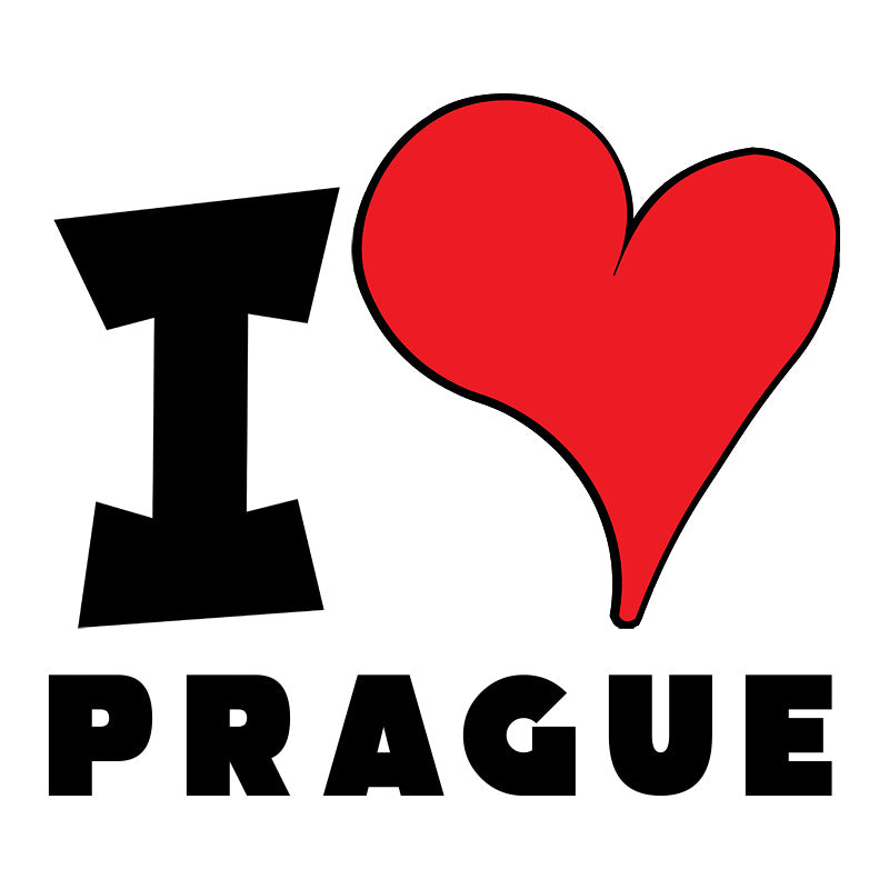 Unisex Hoodie - I Love Prague Red