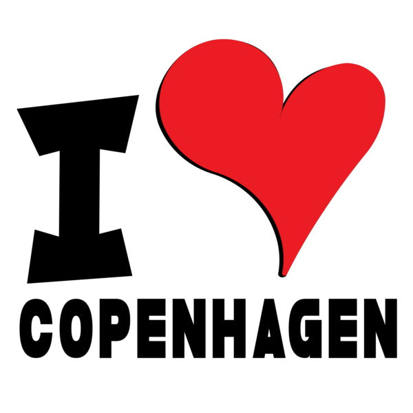 Unisex Hoodie - I Love Copenhagen Red