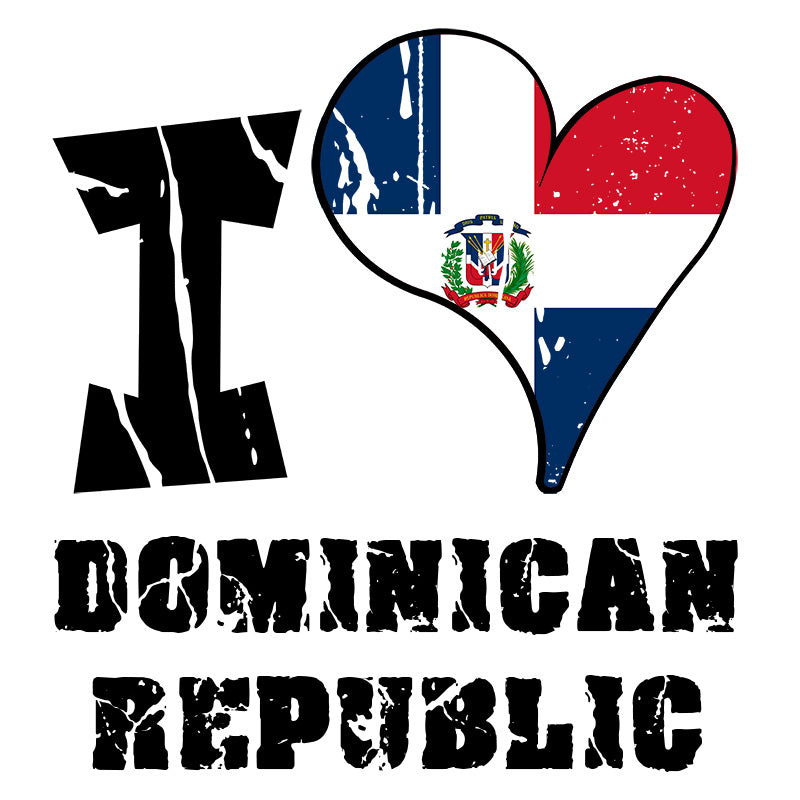 Unisex Hoodie - I Love Dominican Republic