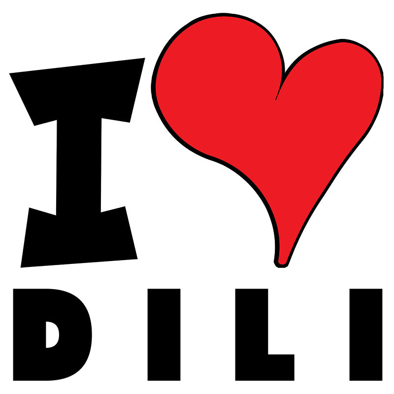 Unisex Sweatshirt - I Love Dili Red