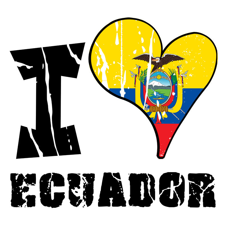 Unisex Hoodie - I Love Ecuador