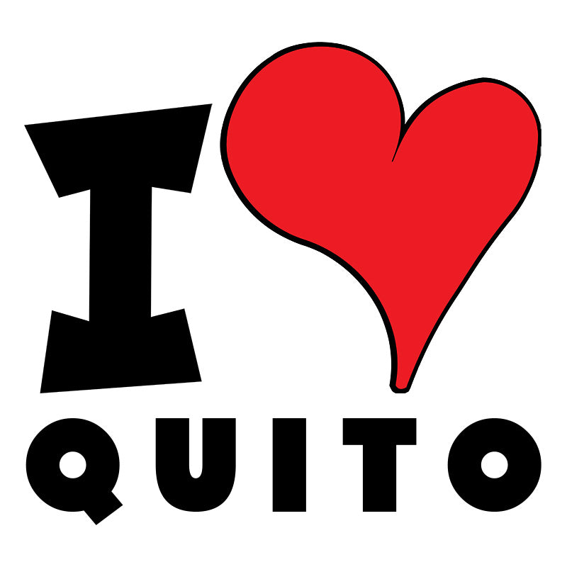 Unisex Sweatshirt - I Love Quito Red