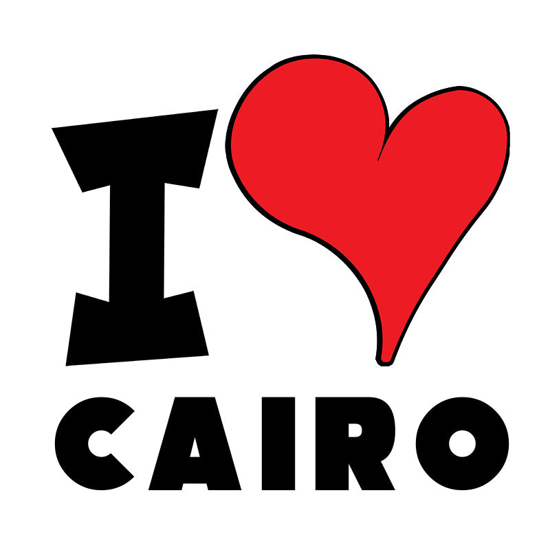 Unisex Hoodie - I Love Cairo Red