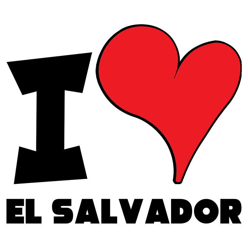 Unisex t-shirt - I Love El Salvador Red