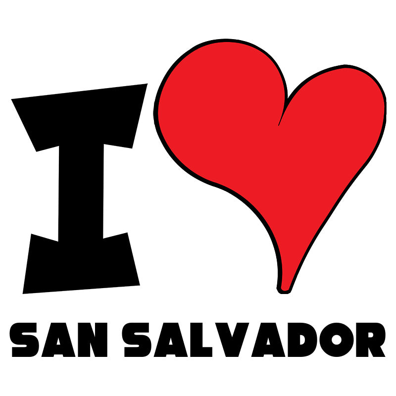 Unisex Hoodie - I Love San Salvador Red