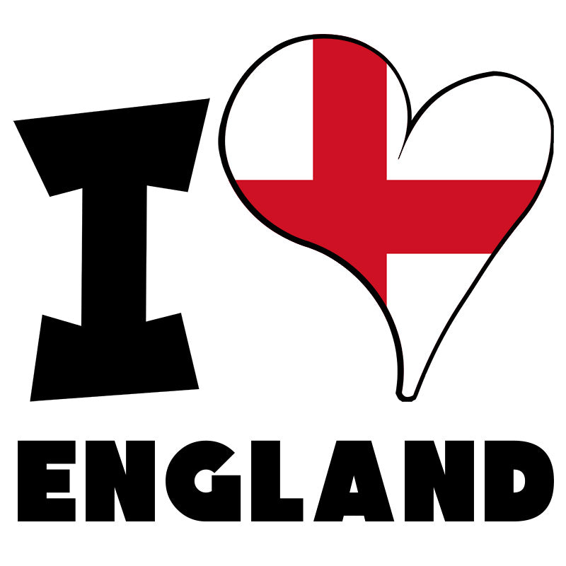 Unisex Hoodie - I Love England Flag