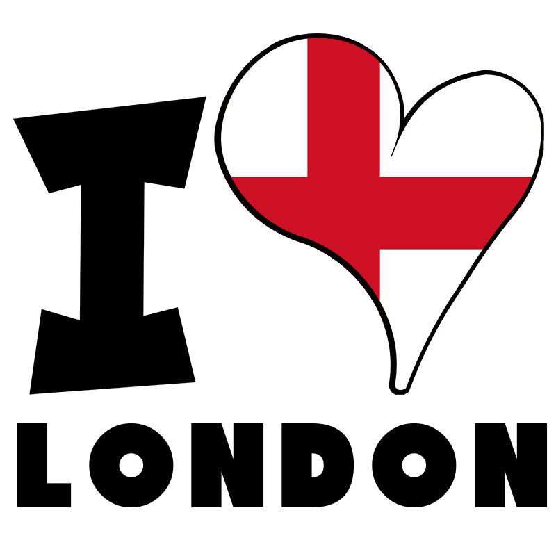 Unisex Hoodie - I Love London Flag